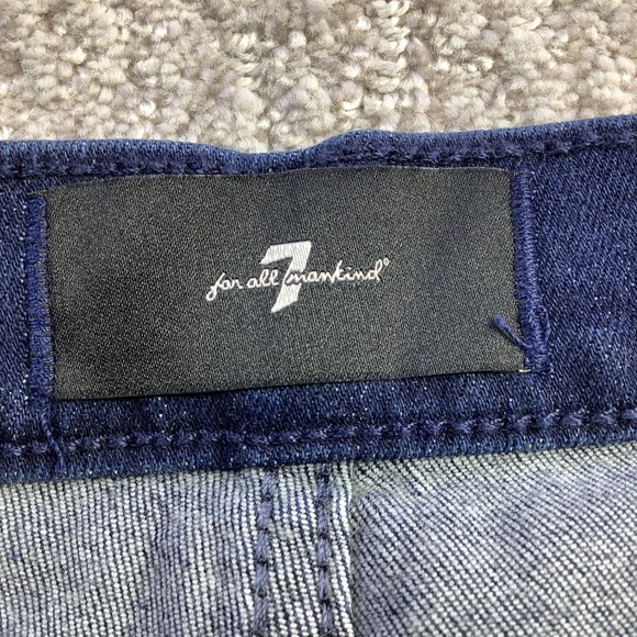 7 For All Mankind Ultra High Rise Jo Wide Leg Jeans Virginia Blue Size 32 NWT - Picture 9 of 16